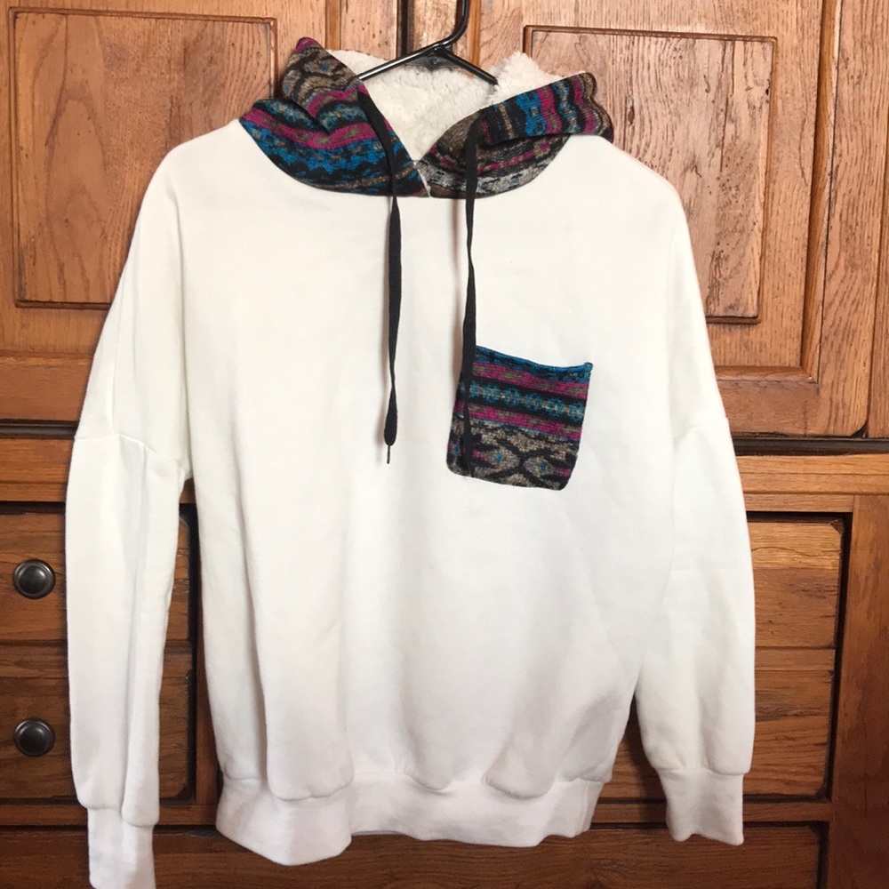 White hoodie